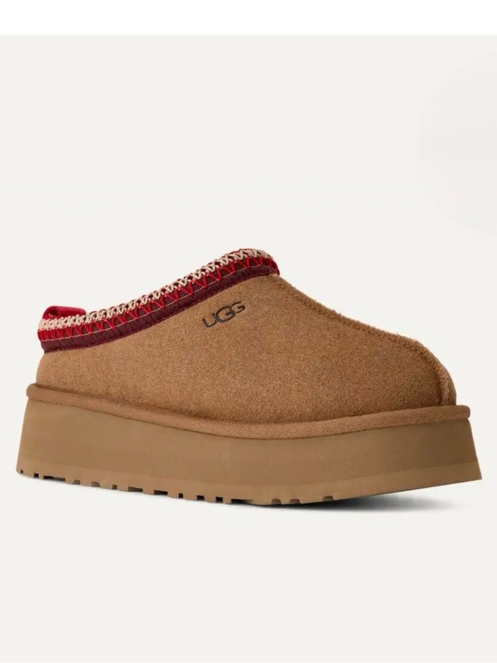 UGG Women’s Tazz II Shearling Slip-On Slipper Braid Trim Color:Chestnut Size: 9